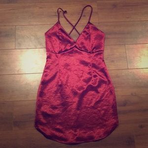 Windsor Silk maroon cocktail dress